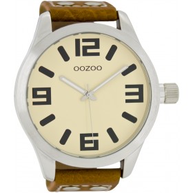 OOZOO Timepieces 51mm Brown Leather Strap C1002